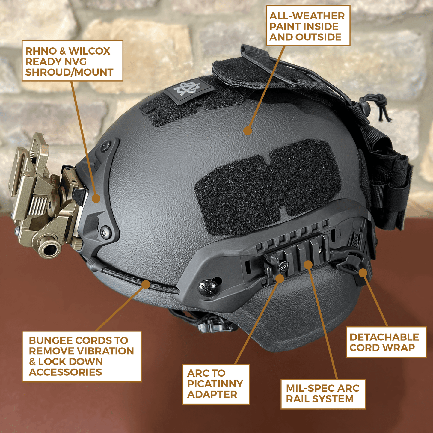 MICH/ACH Ballistic Helmet - NIJ Level IIIA+