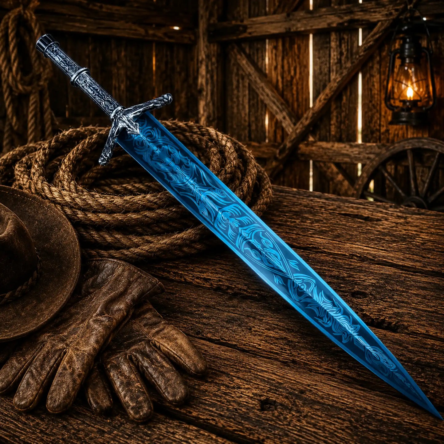 Moonlight Greatsword Sword – Full Metal Dark Moon Blade 39"
