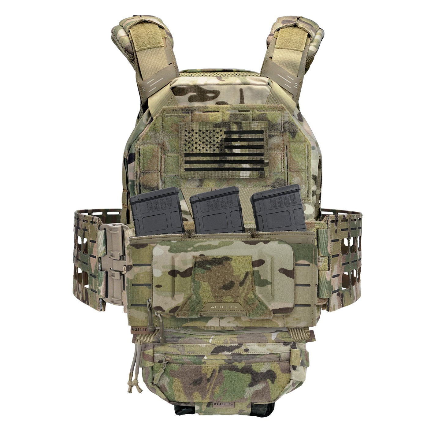 Agilite Battleshell - Tactical Phone Case - Fits Any Smartphone & Dual Charging‑Cable Exit Ports