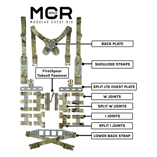 GBRS Group Modular Chest Rig Split Kit - Made in USA