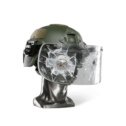 Texas IIIA+ Ballistic Face Shield - Fits All Helmets with ARC
