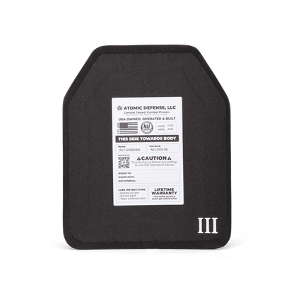 NIJ Level III+ Body Armor Plate - AR-15 & AK-47 Rifle Protection