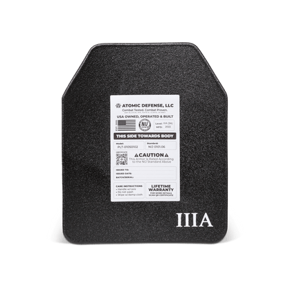 NIJ Level IIIA+ Body Armor Plates - ESAPI - Hard & Soft