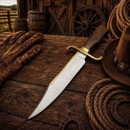 Notorious Musso Bowie Knife – D2 Steel Rose Wood Handle