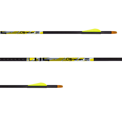 Carbon Express D-Stroyer Fletched Carbon Hunting Arrows (6-Pack)