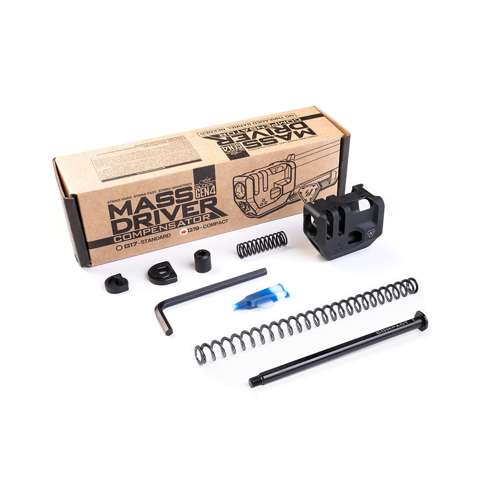 Strike Industries Mass Driver - Gen 3, Gen 4, Gen 5 - GLOCK 17 / GLOCK 19 Compensator
