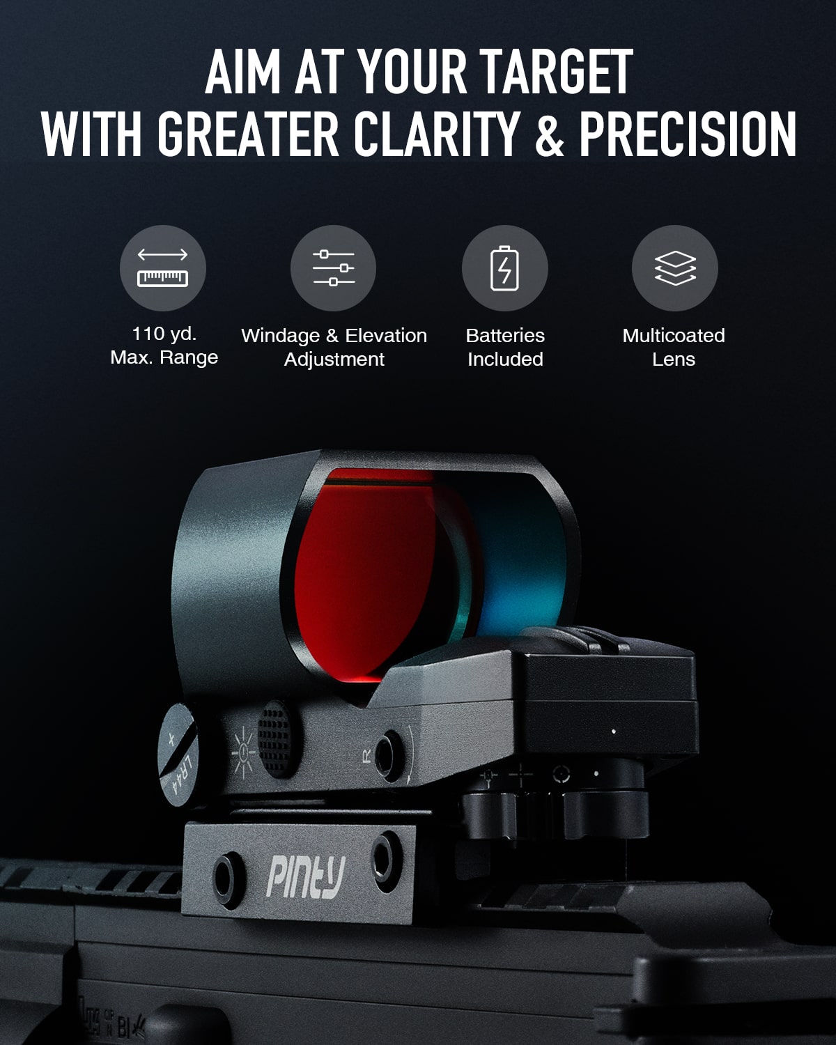 Pinty Nova 1x28x40mm Red Dot Sight
