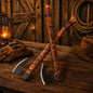 Ragnar Long Axe with Leather Sheath | Hand Forged Norse Hatchet Gift for Men