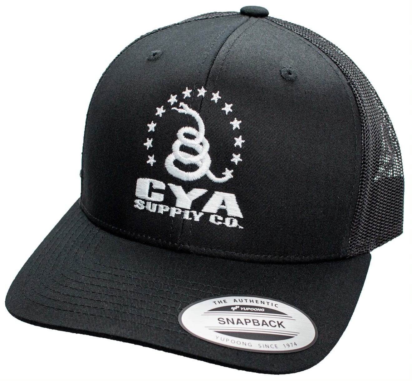 Retro Snapback Trucker Flexfit Cap Black