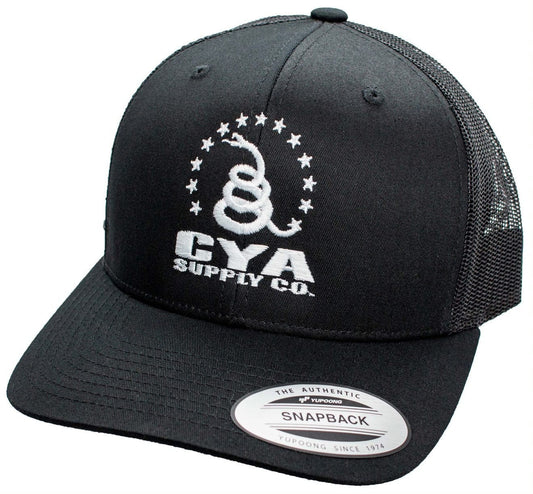 Retro Snapback Trucker Flexfit Cap Black