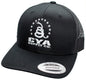Retro Snapback Trucker Flexfit Cap Black