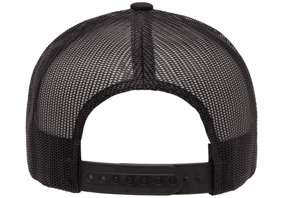 Retro Snapback Trucker Flexfit Cap Black