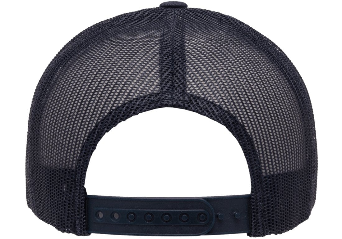 Retro Snapback Trucker Flexfit Cap Navy Blue