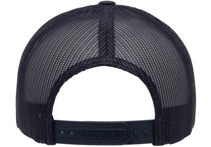 Retro Snapback Trucker Flexfit Cap Navy Blue