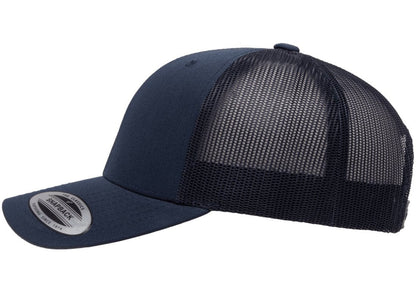 Retro Snapback Trucker Flexfit Cap Navy Blue