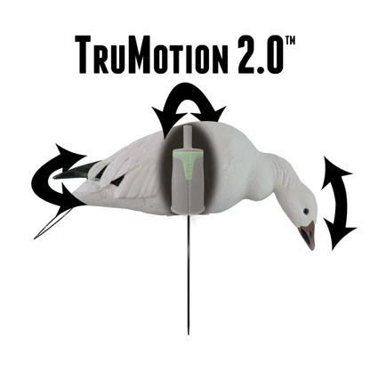 Rugged Series Full Body Snow Goose Touchdown Decoys 12-Pack
