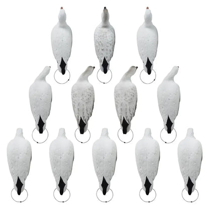 Rugged Series Full Body Snow Goose Touchdown Decoys 12-Pack