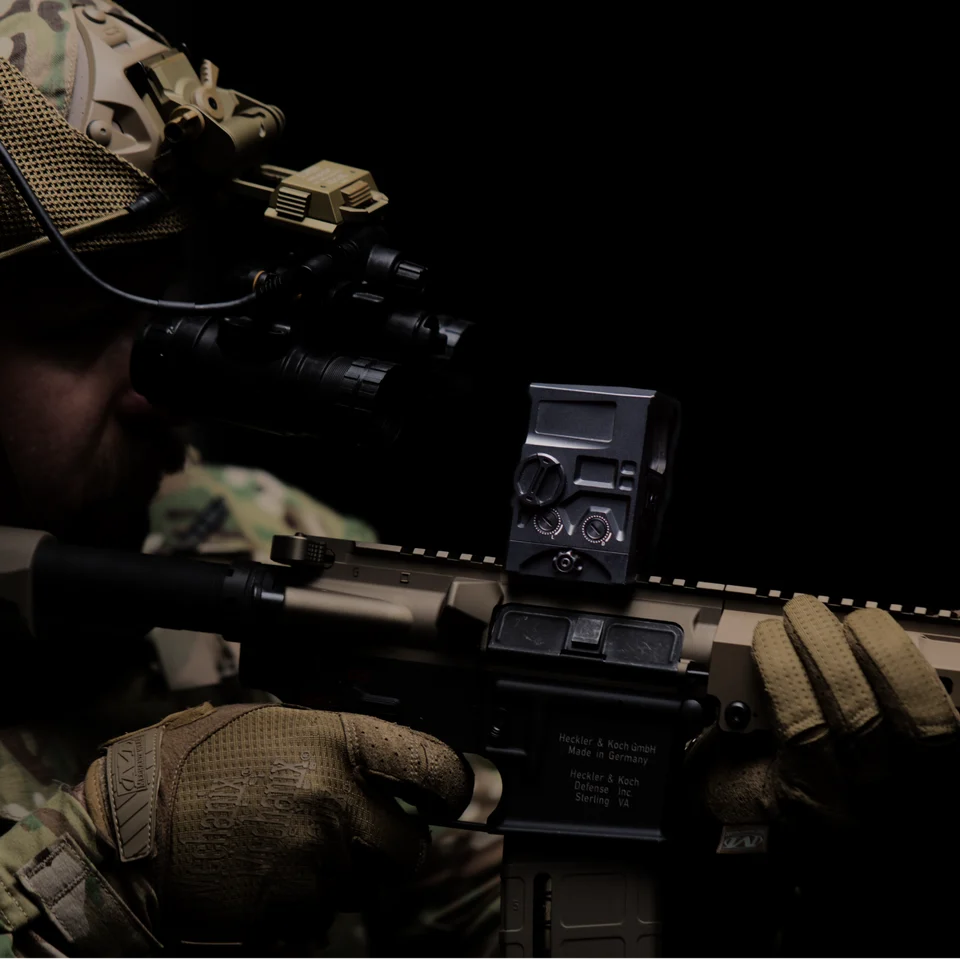 DOT EHS-1 - Holographic Sight 1 MOA / 65 MOA Reticle & Included 2.26" High Mount - Night Vision Ready & QD lever