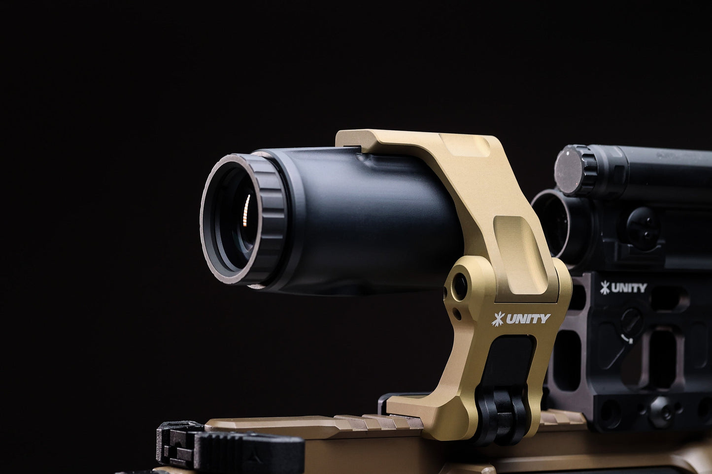 Unity FAST 4X Magnifier - Instant 4X Magnification & No Re-Zeroing - 7075-T6 Aluminum & FTC Omni Compatible