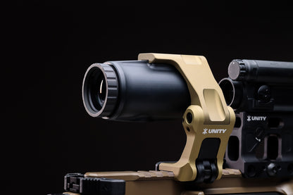 Unity FAST 4X Magnifier - Instant 4X Magnification & No Re-Zeroing - 7075-T6 Aluminum & FTC Omni Compatible