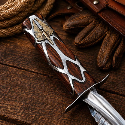 Subtle Knife Replica Wood Handle with Brass & Silver Details