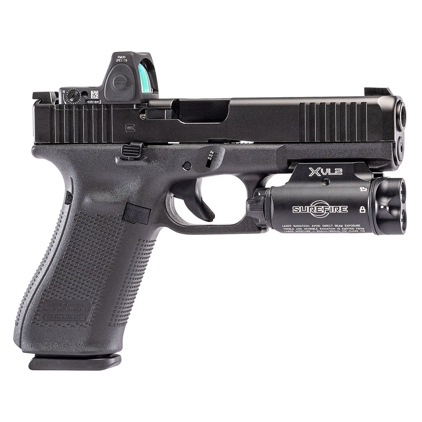 SureFire XVL2 - WeaponLight & Laser - w/ 177ft Reach, 840 Candela & 400 Lumen