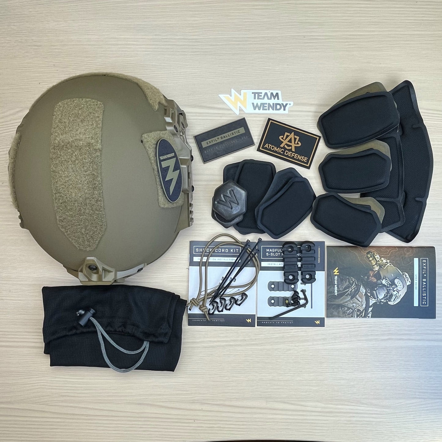 Team Wendy Exfil Ballistic Helmet - Hybrid Composite Shell w/ EXFIL Rail 3.0 system
