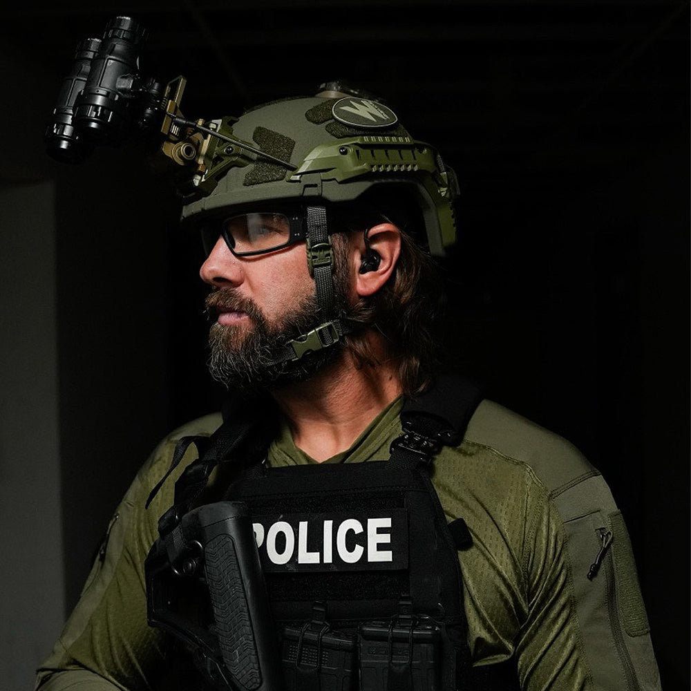 Team Wendy Rifletech - Stops AK-47 & AR-15 Rounds - NIJ III Helmet with No-Hole Design