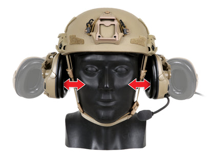 Ops-Core AMP Arms - Vented & Fixed Rail Mounts - Instant Heat Dump & NVG Balance