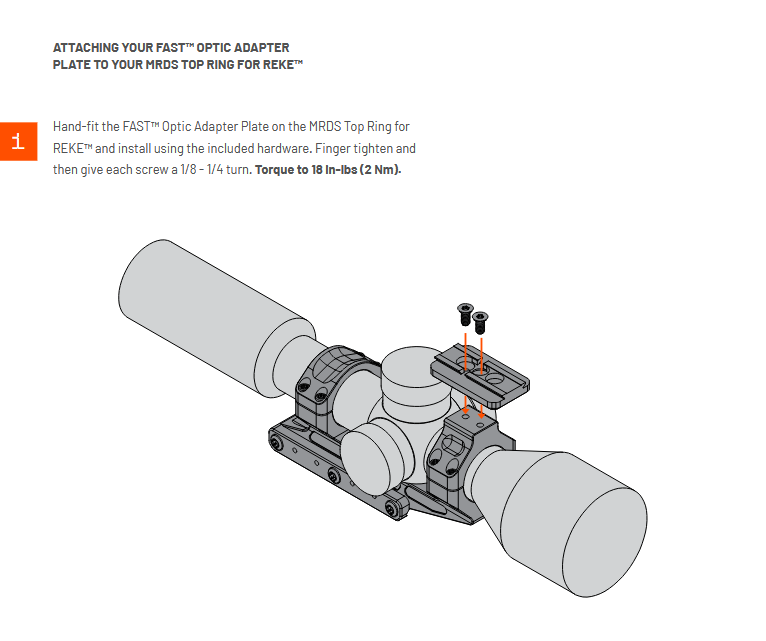 Unity Tactical REKE Scope Mount - 1.54” Optical Centerline - Available in 30, 34 & 35mm Ring Sizes