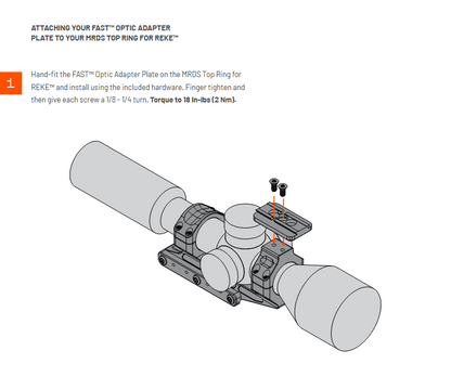 Unity Tactical REKE Scope Mount - 1.54” Optical Centerline - Available in 30, 34 & 35mm Ring Sizes
