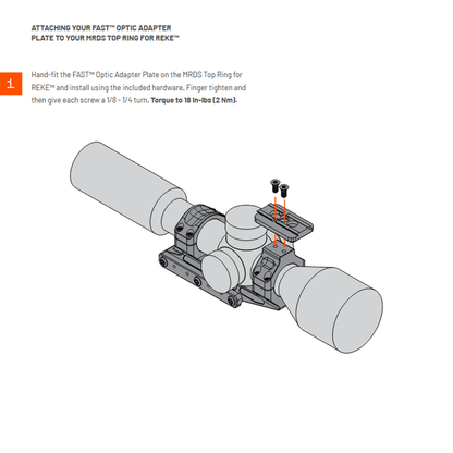 Unity Tactical REKE™ Scope Mount - 30mm, 34mm and 35mm Tubes