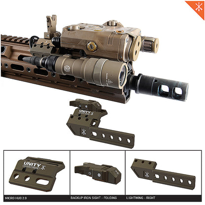 Unity Tactical FUSION Backup Iron Sight – Folding - Weapon Accessory