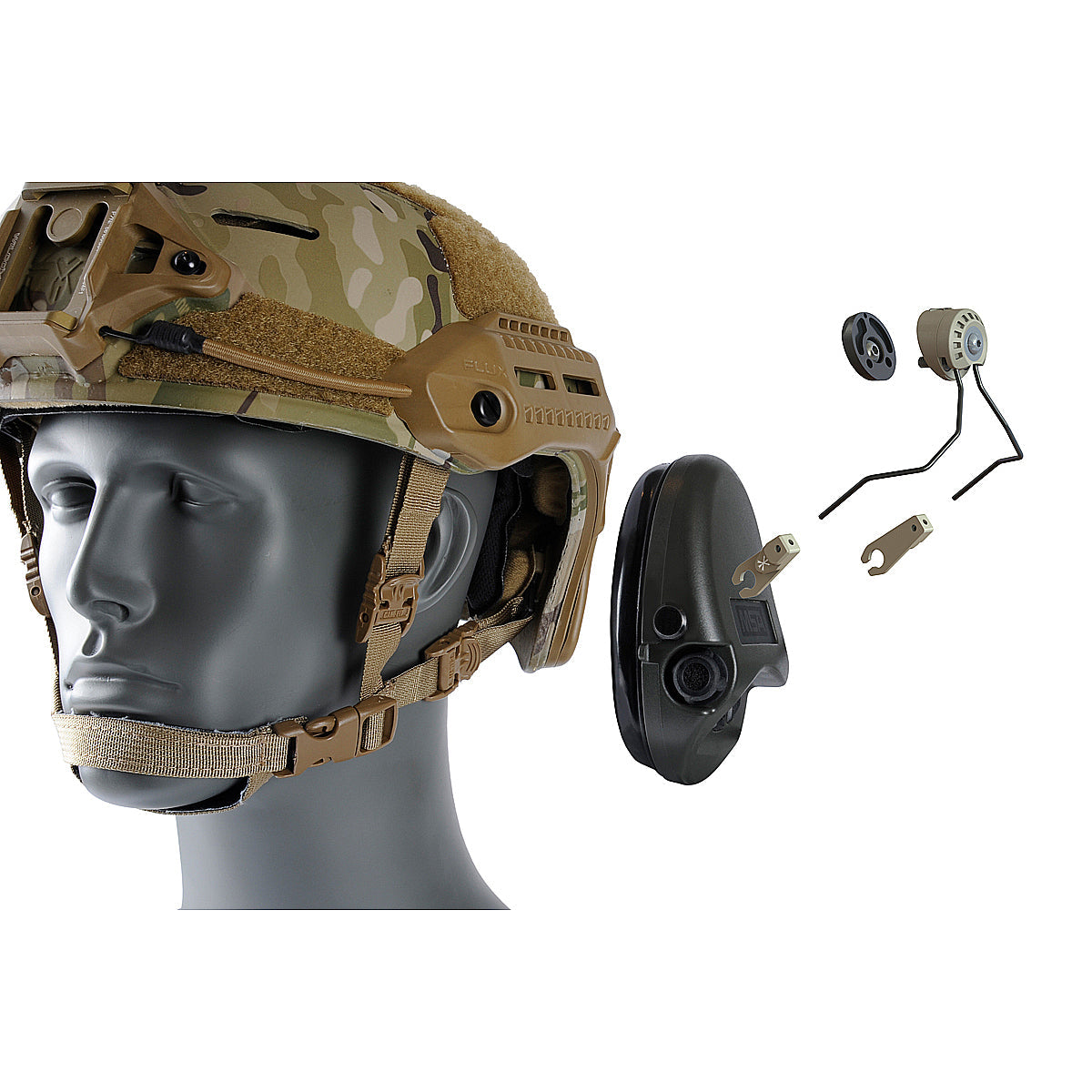 Unity Tactical SARA Sordin Adapters - Helmet Accessory