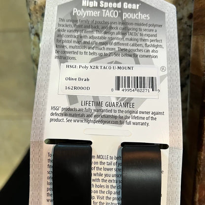 HSGI Polymer X2R TACO Rifle Pouch - Universal Fit for AR & AK Mags - MOLLE Compatible